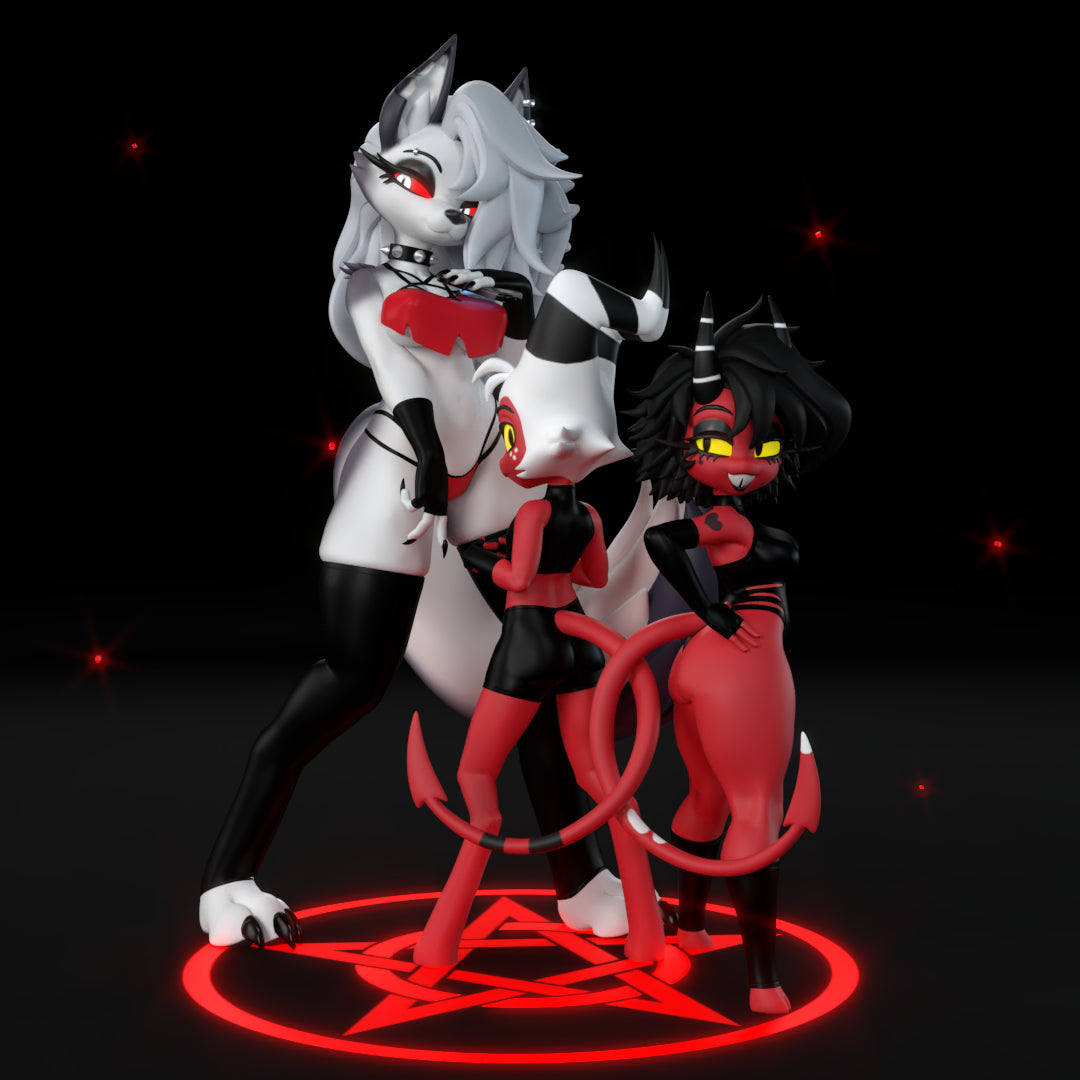 Loona, Millie, and Moxxie